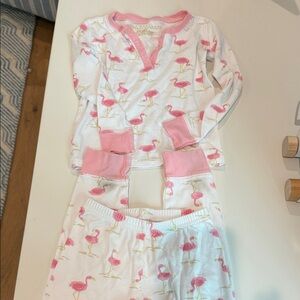 The Beaufort Bonnet Company Flamingo Print Pajama Set